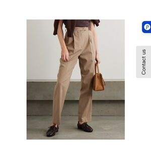 Frankie Shop Pleated Tan Trousers size Small
